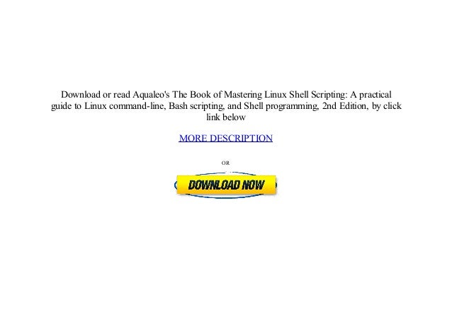 Mastering Shell Scripting Pdf